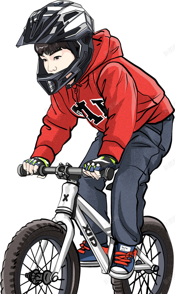 骑童车的小孩一png免抠素材_新图网 https://ixintu.com 男孩 童车 骑童车的小孩 骑自行车