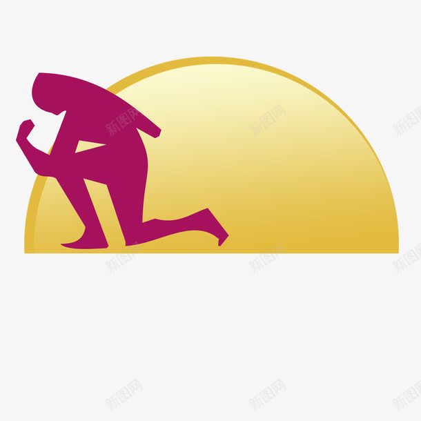 健身俱乐部logo黄色紫色图标png_新图网 https://ixintu.com 健康 健身俱乐部LOGO 健身俱乐部logo 减肥 减脂 女人 字母 紫色 美体 运动 黄色