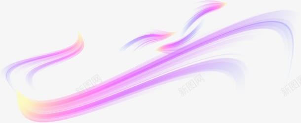 紫色梦幻线条png免抠素材_新图网 https://ixintu.com 梦幻 紫色 线条 设计
