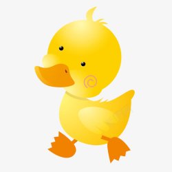 手绘卡通小黄鸭PNG卡通小黄鸭高清图片