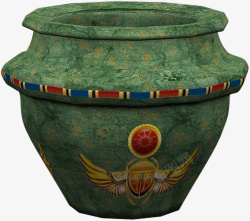 平面古埃及古埃及陶罐高清图片