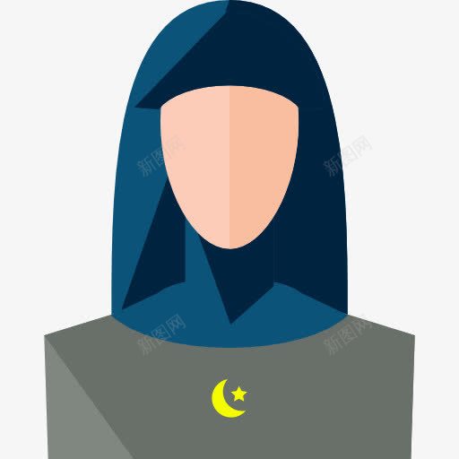 穆斯林图标png_新图网 https://ixintu.com 头像 女人 用户 社会概况 穆斯林