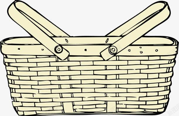 编织篮子png免抠素材_新图网 https://ixintu.com 手工 菜篮