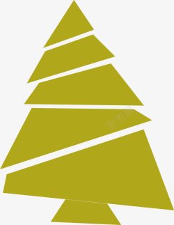 几何图形圣诞树片素材