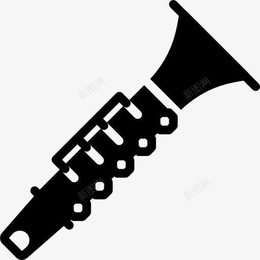 单簧管图标png_新图网 https://ixintu.com 乐器 乐队 竖笛 音乐