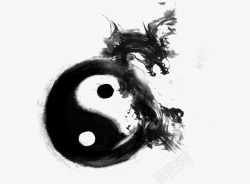 中国风中药logo水墨风的龙图标高清图片