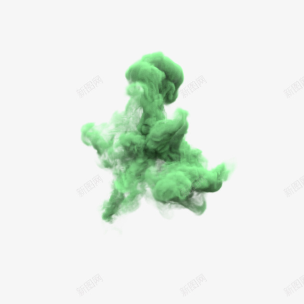绿色烟雾png免抠素材_新图网 https://ixintu.com 烟雾 矢量装饰 绿色 装饰 装饰画