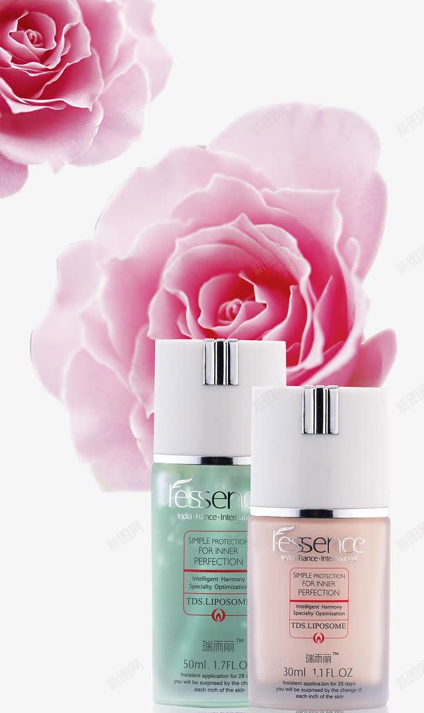 瑞雨丽化妆品海报psd免抠素材_新图网 https://ixintu.com 免费png素材 渗透水润 瑞雨丽 美白保湿