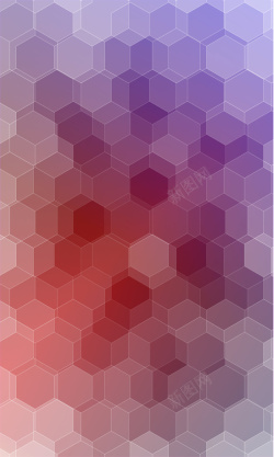 淡紫色图案炫彩淡紫色渐变几何蜂窝六边形背景矢量图高清图片