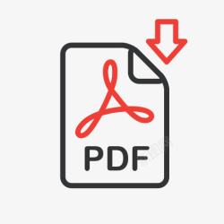 download文件文件文件PDF线图标集高清图片