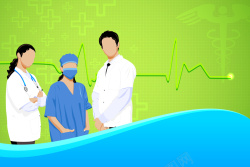 卡通医生素材医学健康医疗宣传海报矢量图高清图片