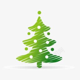 绿色圣诞树透明图标图标