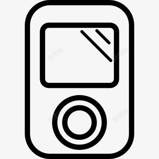 iPod的轮廓图标png_新图网 https://ixintu.com iPod 工具 工具和器具 技术 数字 机器 概述 音乐
