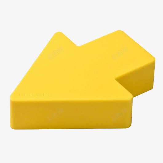 黄色箭头图标png_新图网 https://ixintu.com 3D 指引 指示 立体 箭头 黄色