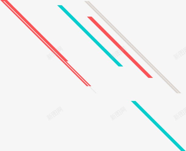 蓝色线条红色线条白色线条png免抠素材_新图网 https://ixintu.com 白色 红色 线条 蓝色