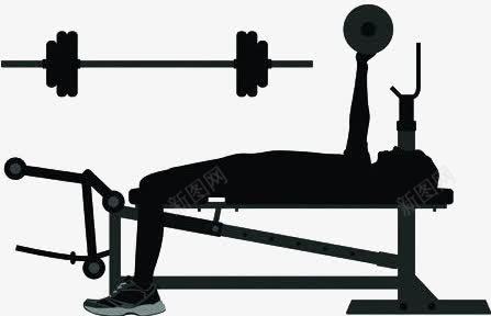 运动图标png_新图网 https://ixintu.com 举重 健身 健身房 剪影 男人 运动