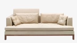 木质底座白色沙发高清图片