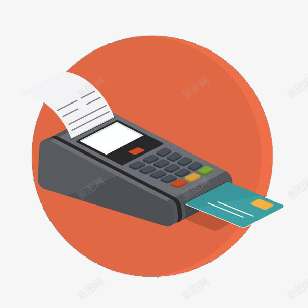 POS机刷卡png免抠素材_新图网 https://ixintu.com pos机 刷卡 刷卡机 扫码 账单 银行卡 银行卡刷卡