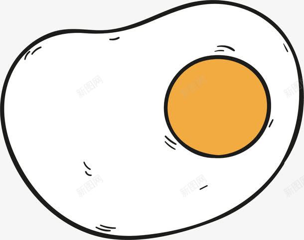 卡通线条早餐食物营养煎蛋png免抠素材_新图网 https://ixintu.com 卡通 早餐 煎蛋 线条 营养 食物