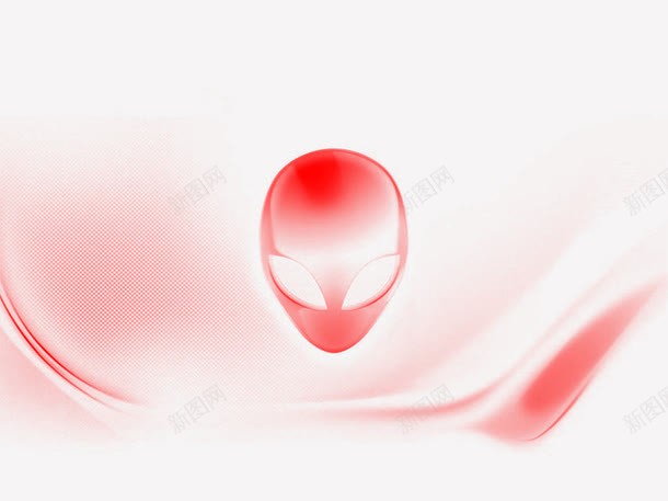 红色外星人标png免抠素材_新图网 https://ixintu.com PNG图片 免抠 免抠素材 外星人笔记本 头部 红色