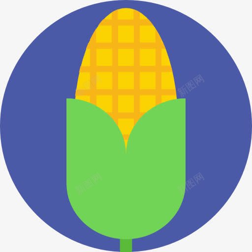 玉米图标png_新图网 https://ixintu.com 健康食品 有机食品餐厅 玉米 素食 谷类食品 食品 饮食