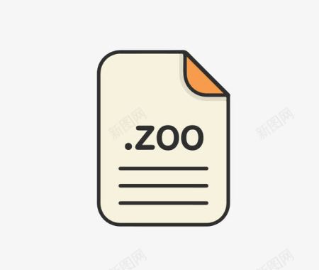 zoo压缩文件图标图标