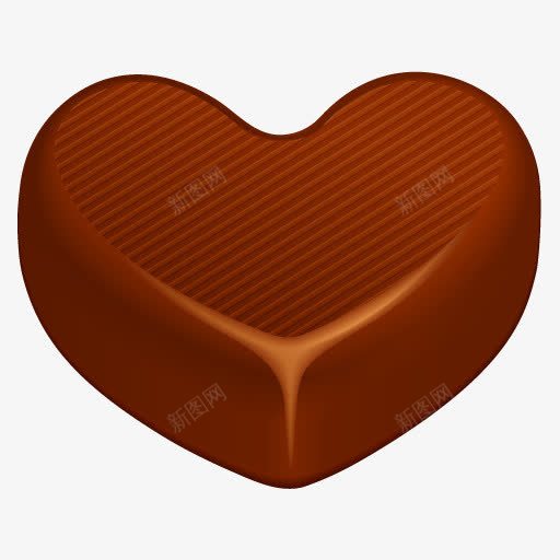 手绘爱心巧克力立体png免抠素材_新图网 https://ixintu.com 巧克力 爱心 立体