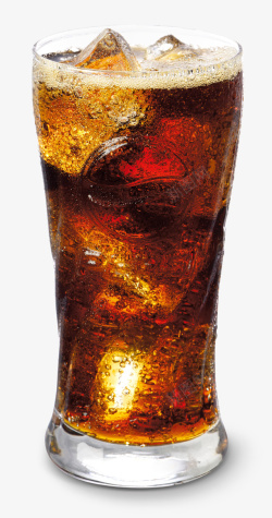 矢量可口可乐一大杯冰可乐高清图片