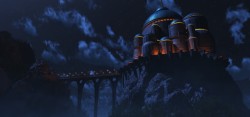 城堡黑夜奇幻魔法banner海报背景大图高清图片