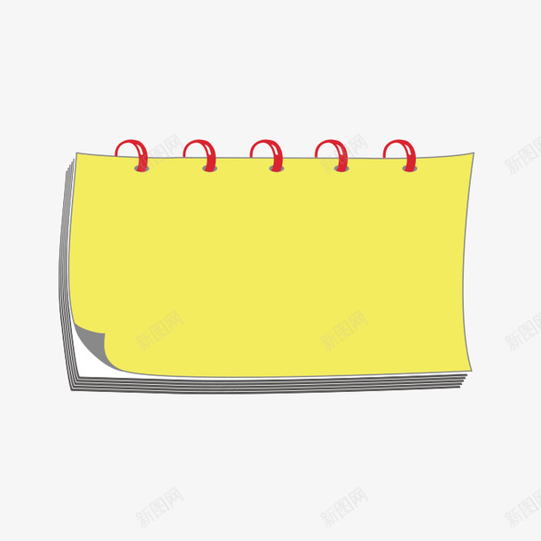 黄色记账本png免抠素材_新图网 https://ixintu.com 一本 卡通 图案 手绘 简图 红色 记账本 黄色