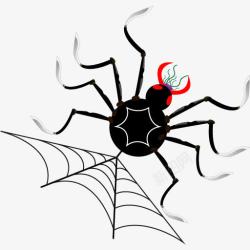 创意蜘蛛细菌万圣节蜘蛛元素高清图片
