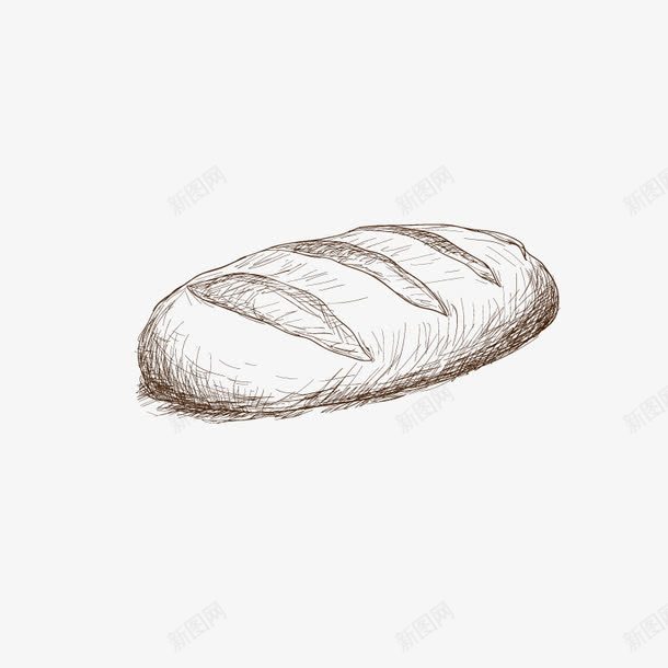 手绘烘培元素面包png免抠素材_新图网 https://ixintu.com 手绘烘培元素 面包