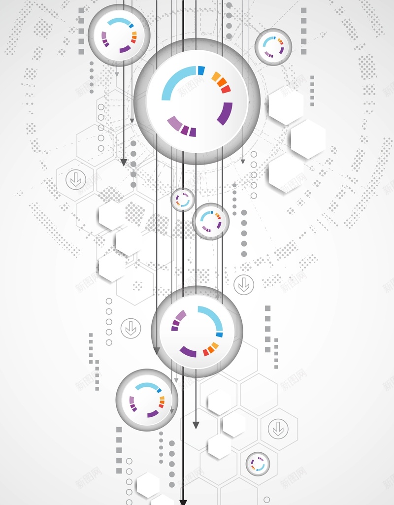 矢量白色质感科技商业背景ai设计背景_新图网 https://ixintu.com 几何 商业 商务 圆环 白色 矢量 科幻 科技 科技感 科技风 组合 背景 质感 高科技 齿轮 矢量图