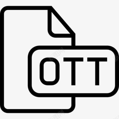 OTT文件类型中风符号界面图标图标