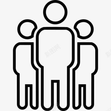 男子组的轮廓图标图标
