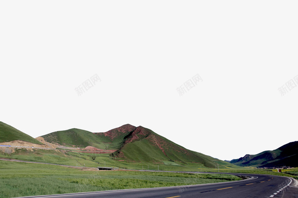 山区蜿蜒的高速公路png免抠素材_新图网 https://ixintu.com 小山丘 弯弯的高速公路 美丽山丘 蜿蜒的路 风景 高速公路