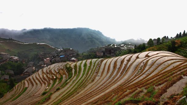 龙脊梯田平安寨六png免抠素材_新图网 https://ixintu.com 名胜古迹 旅游风景 著名建筑