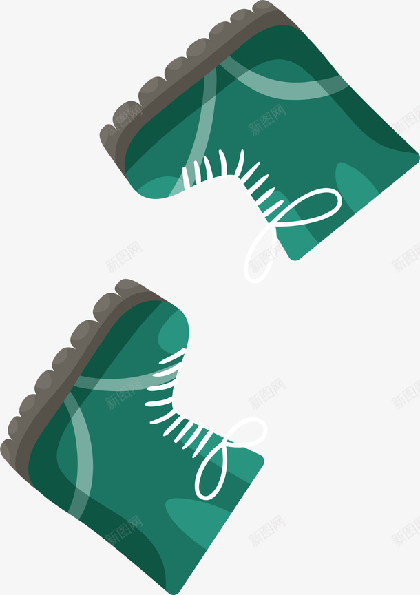 卡通防滑雨靴png免抠素材_新图网 https://ixintu.com 卡通 矢量图案 绿色 装饰图案 防滑鞋 雨靴 鞋子