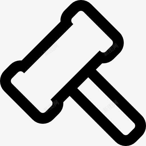 锤的轮廓图标png_新图网 https://ixintu.com 工具 工具和用具 概述 法律锤 通用接口 锤子