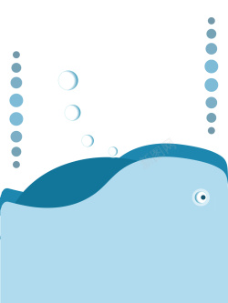 322世界水日海报世界水日鲸鱼蓝色海洋创意公益海报矢量图高清图片