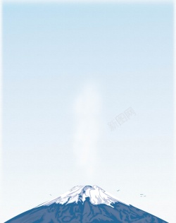 结冰的山矢量日本富士山背景高清图片