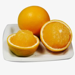 柳橙盘子里的柳橙高清图片