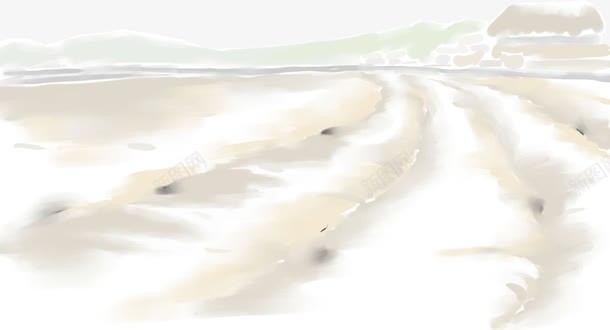 水墨画田原png免抠素材_新图网 https://ixintu.com 水墨画 田原
