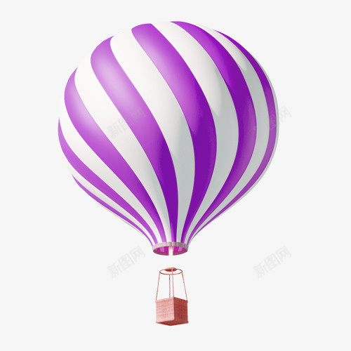 紫色清新热气球装饰图案png免抠素材_新图网 https://ixintu.com 免抠PNG 清新 热气球 紫色 装饰图案