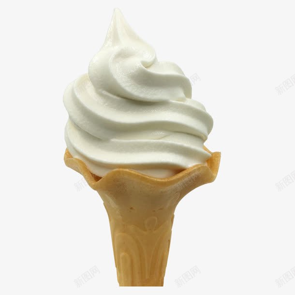 奶油冰淇淋png免抠素材_新图网 https://ixintu.com 冰淇淋 奶油 甜筒 蛋卷