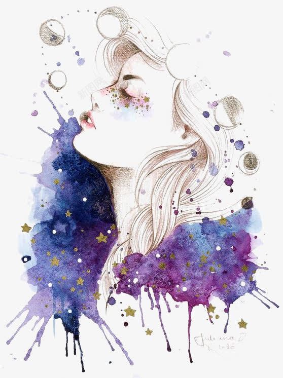 女人像png免抠素材_新图网 https://ixintu.com 水墨 水彩 网页