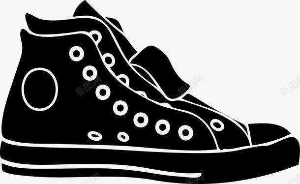 黑色的鞋子png免抠素材_新图网 https://ixintu.com png图形 png装饰 手绘 装饰 运动鞋 鞋子