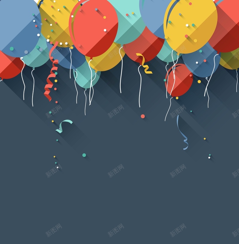 扁平化气球装饰背景矢量背景模板ai设计背景_新图网 https://ixintu.com 扁平化 气球 海报 矢量 装饰 矢量图