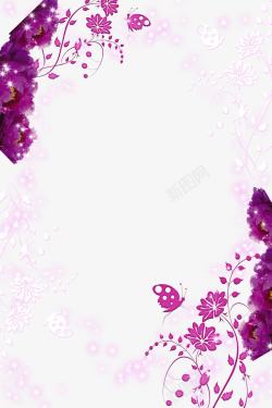 海报紫花背景紫花海报背景效果高清图片