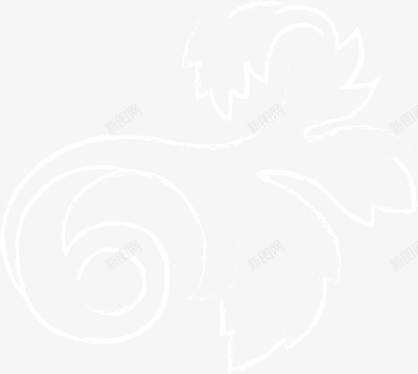 白色透明粉笔画png免抠素材_新图网 https://ixintu.com 卡通粉笔画 卡通风格 白色 白色粉笔画 透明